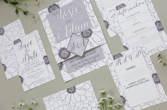 Ada - an ABCD wedding stationery collection